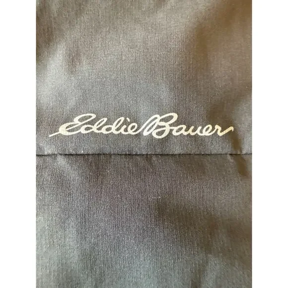 Eddie Bauer Men’s Down Puffer Vest Black Large 550 Fill Water-Repellent - Picture 7 of 8